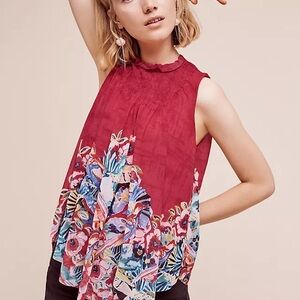 Anthropologie DELETTA Dominica Swing Top